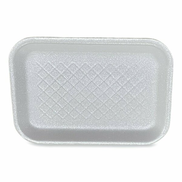 Gen Meat Trays, #2S, 8.5 x 6 x 0.7, White, 500PK 2SWH